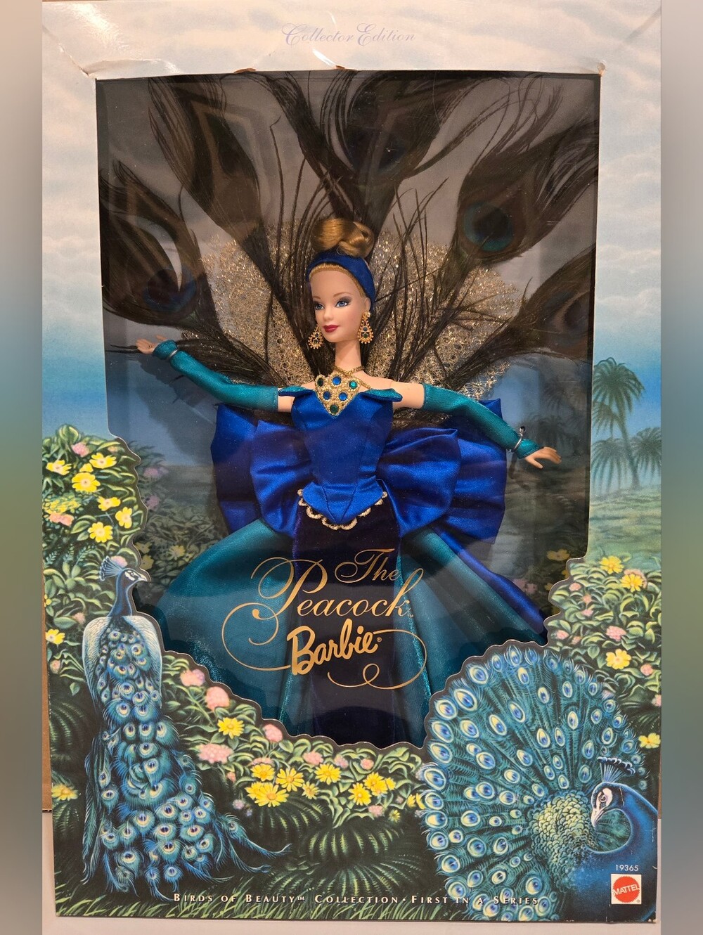 Vintage Barbie Peacock Collector Edition — Deep Blue and Teal Gown